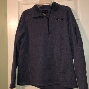 purple 1/2 zip up Patagonia